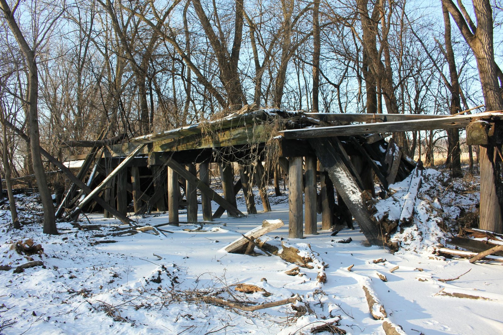 Remains of north approach